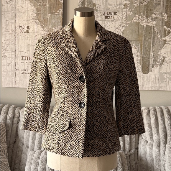Coldwater Creek Jackets & Blazers - Coldwater Creek Blazer Jacket - wool- 3/4 sleeve women’s size 8